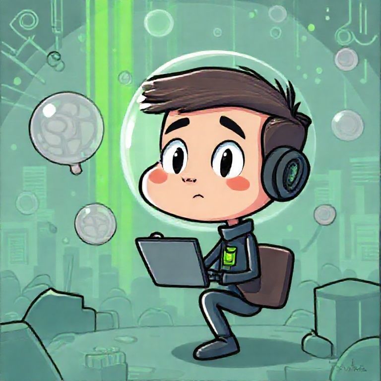 AI 거품론에 대한 우려와 기대를 나타내는 금융 시장 그래프 이미지