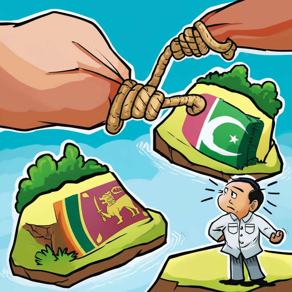 스리랑카와 파키스탄 국기